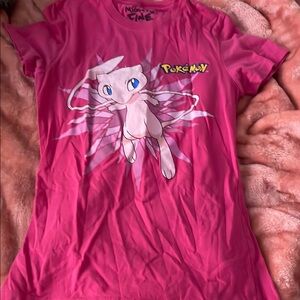 Mighty Fine Pink Pokemon Cat Tee